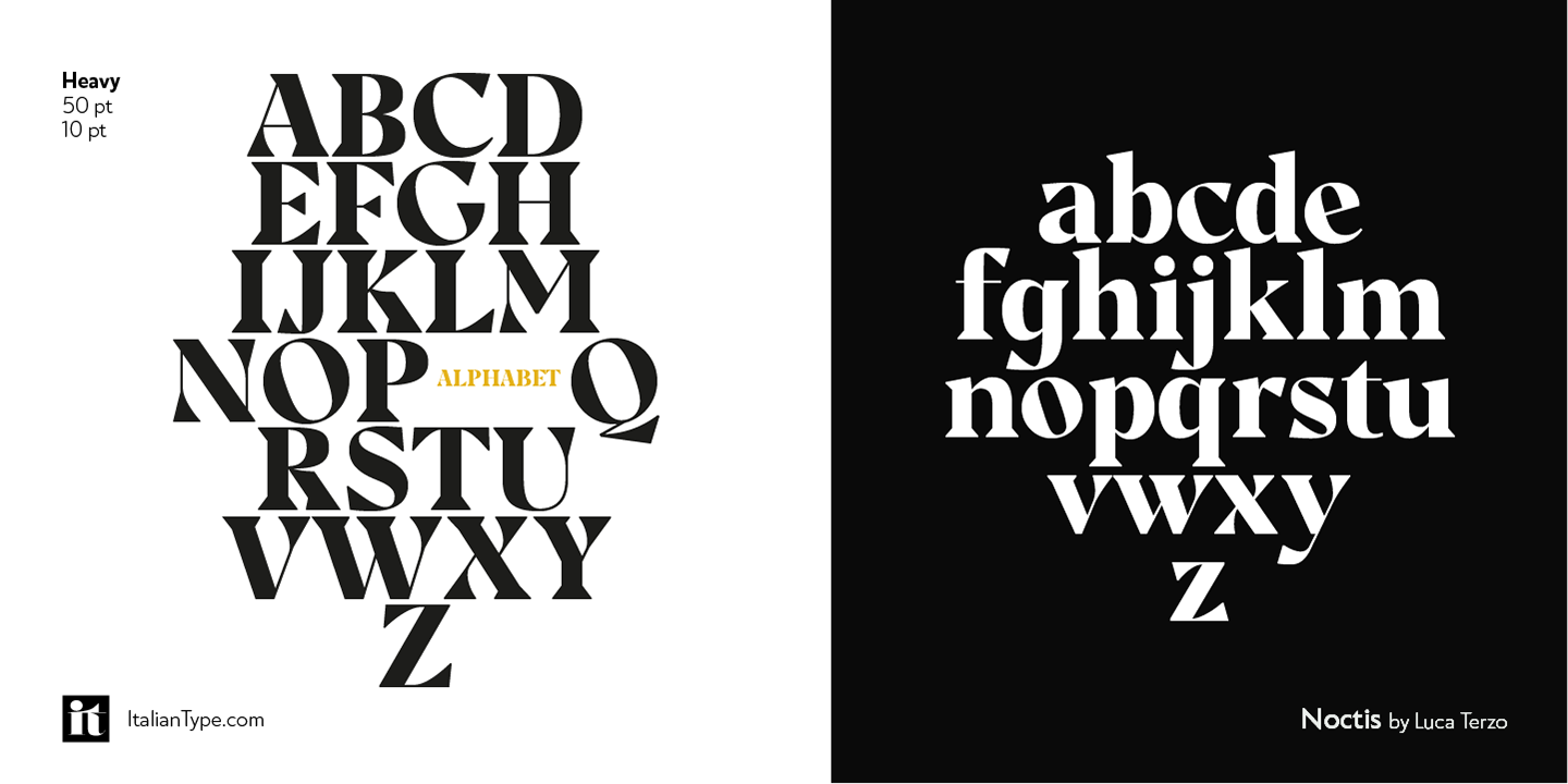 Noctis Bold Italic Font preview